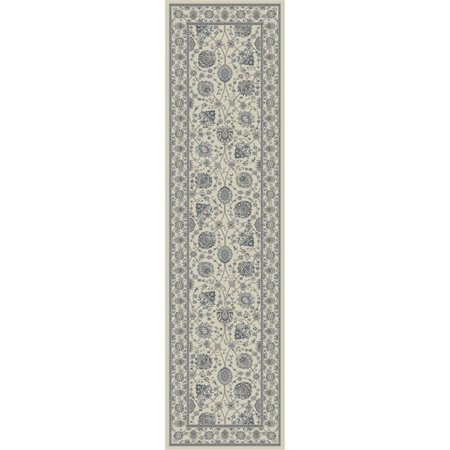 CONCORD GLOBAL 2 ft. x 7 ft. 3 in. Kashan Kashan - Ivory 28422